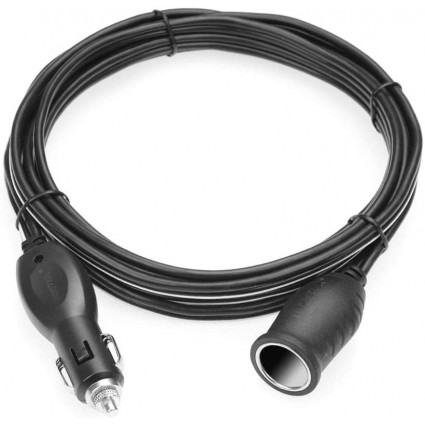 BESTEK 12.1ft  Cigarette Lighter Extension Cord (Black)