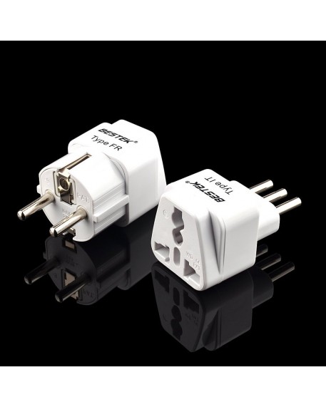BESTEK Worldwide Travel Plug Adapter Set, Grounded Universal Power Plug  Adapter for USA to US, EU, AU, UK, GE, HK and More- 8 Packs