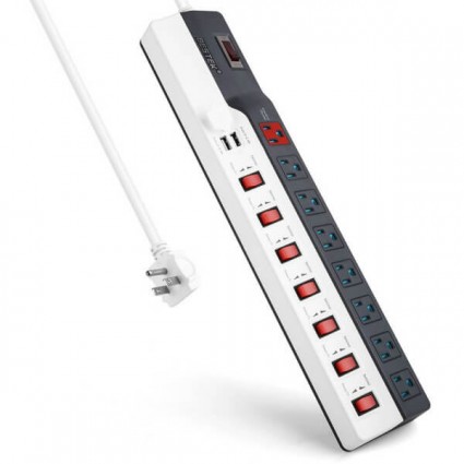 Surge Protector Power Strips w/ USB Port, Metal Case – Strong Hand