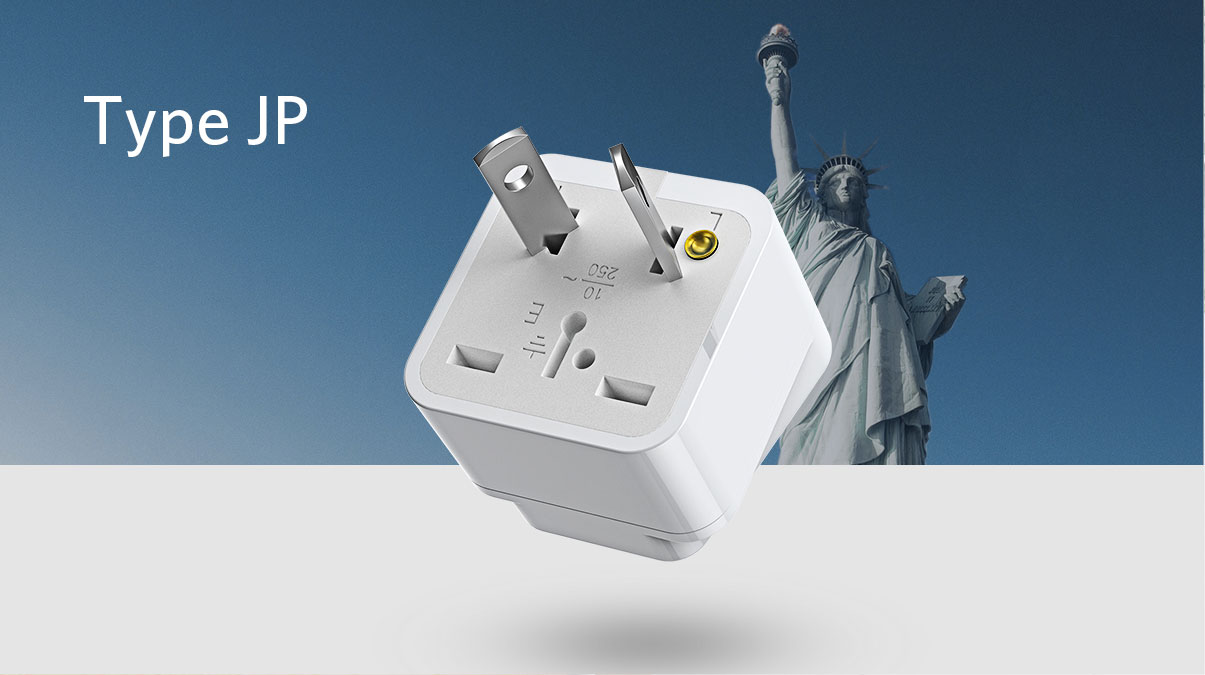 BESTEK India, South Africa Travel Plug Adapter, Grounded Universal Type D  Plug Adapter India to US Adapter - Ultra Compact for India, Sudan, Pakistan
